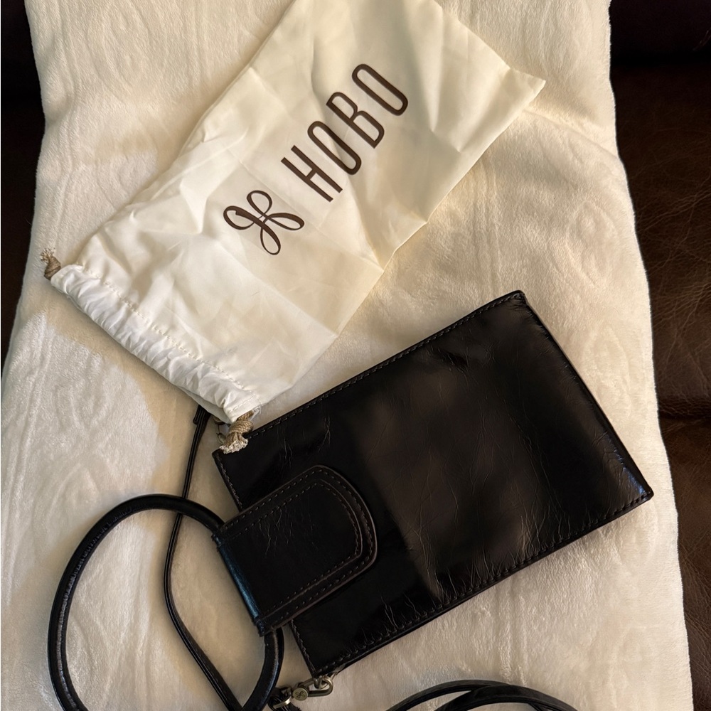 HOBO Black Leather Crossbody Bag